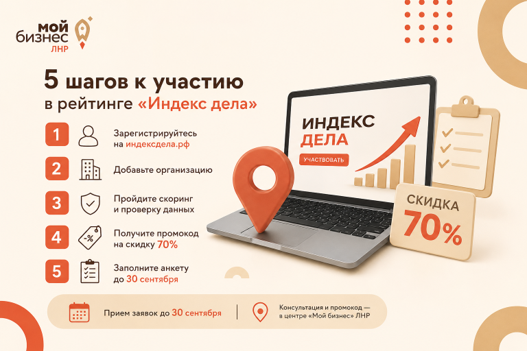 Как участвовать во Всероссийском рейтинге «Индекс дела»: 5 шагов